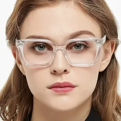 Reading Glasses For Women Men Squre Frame Computer Anti Fatigue Hyperopia Eyeglass Presbyopia Diopter +100+150+200+250+300+350
