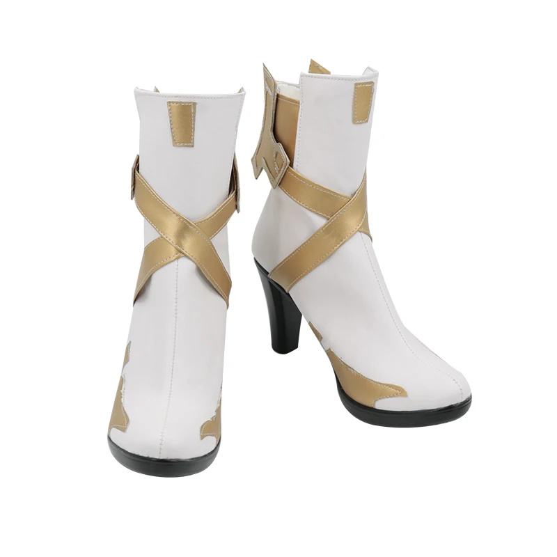 Gioco LOL Fiora Laurent Scarpe Cosplay Scarpe corte in pelle PU Stivali di carnevale di Halloween Donna Uomo Gioco di ruolo su misura