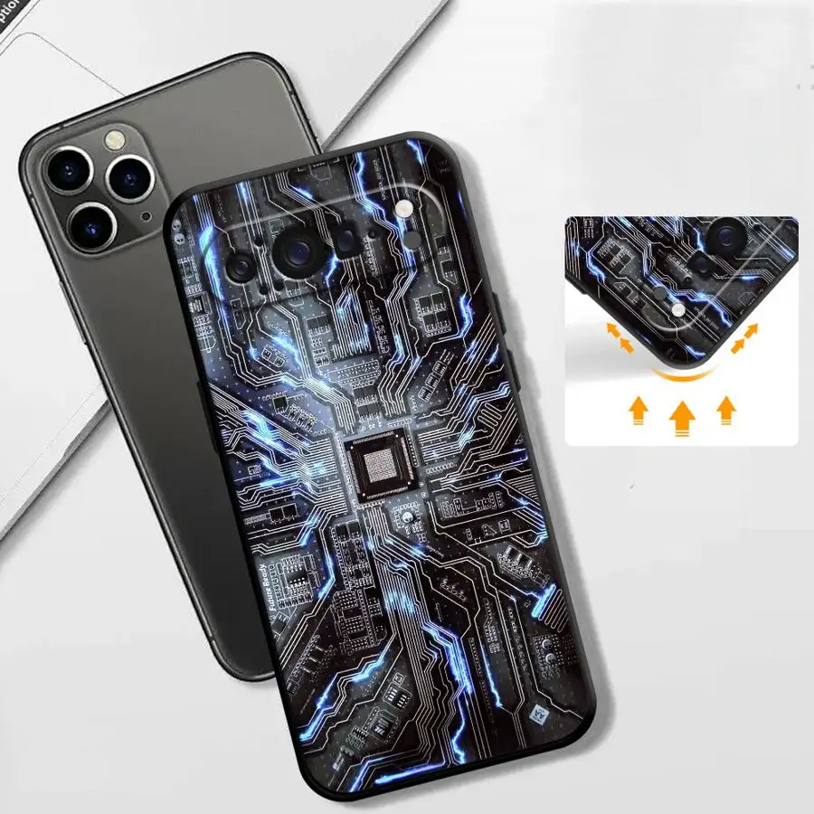 Retro Circuit Board Funda Phone Cover Case for Google Pixel 10A 9a 6a 6 7 8 Pro 8a 10 9 Pro XL 7a - view 4