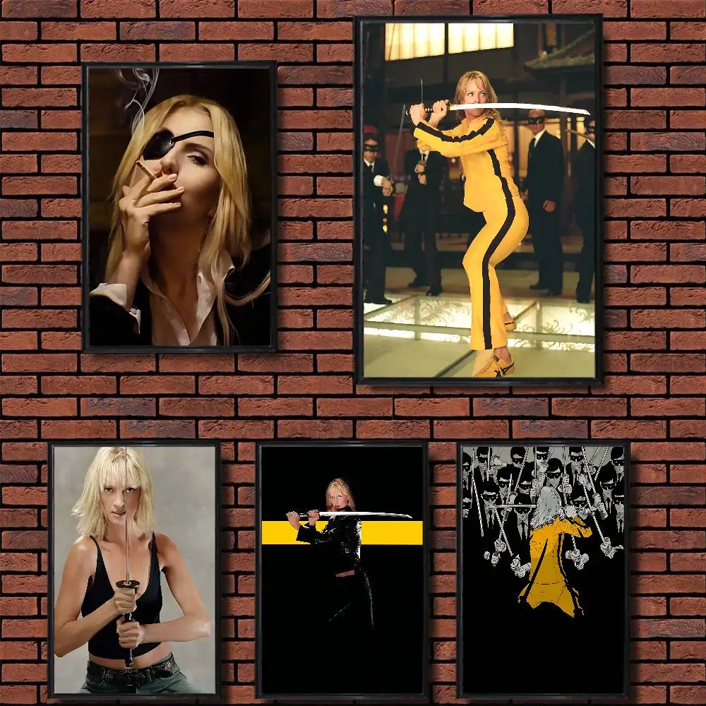 

cool K-Kill Bill Art Poster Prints Wall Art Painting Picture Gift Living Room Bar Restaurant Dec Sticker Large