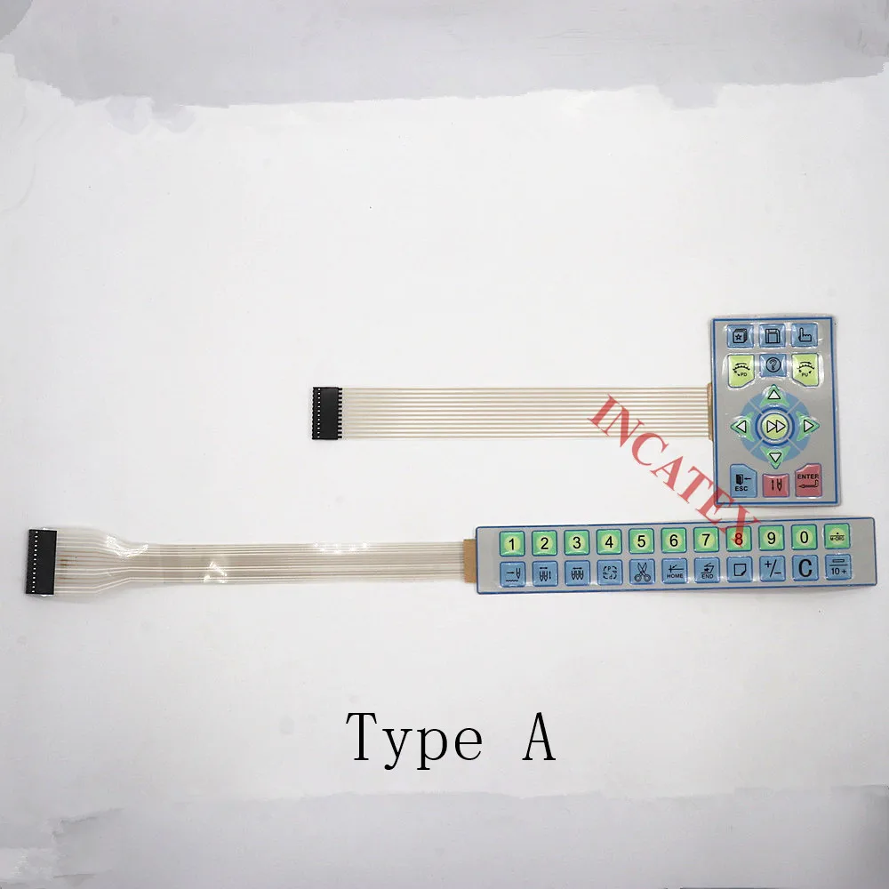 2 Sets Good Quality Dahao Embroidery Machine Spare Parts 328 Control Panel Membrane Sticker Keypad Overlay Type A B C