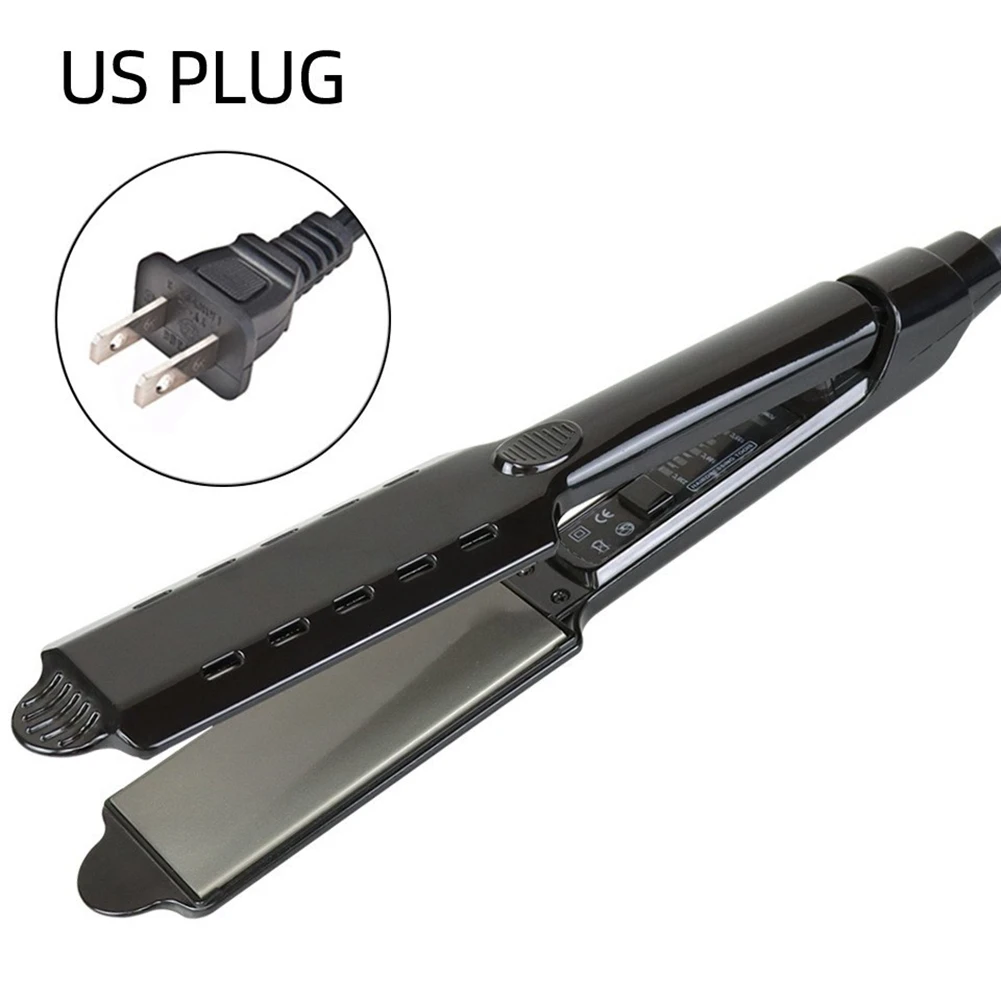 B47B-Hair Straightener Professional Salon Vapor Flat Hair Straightening For All Hair Type Five Adjustable Temperature US Plug