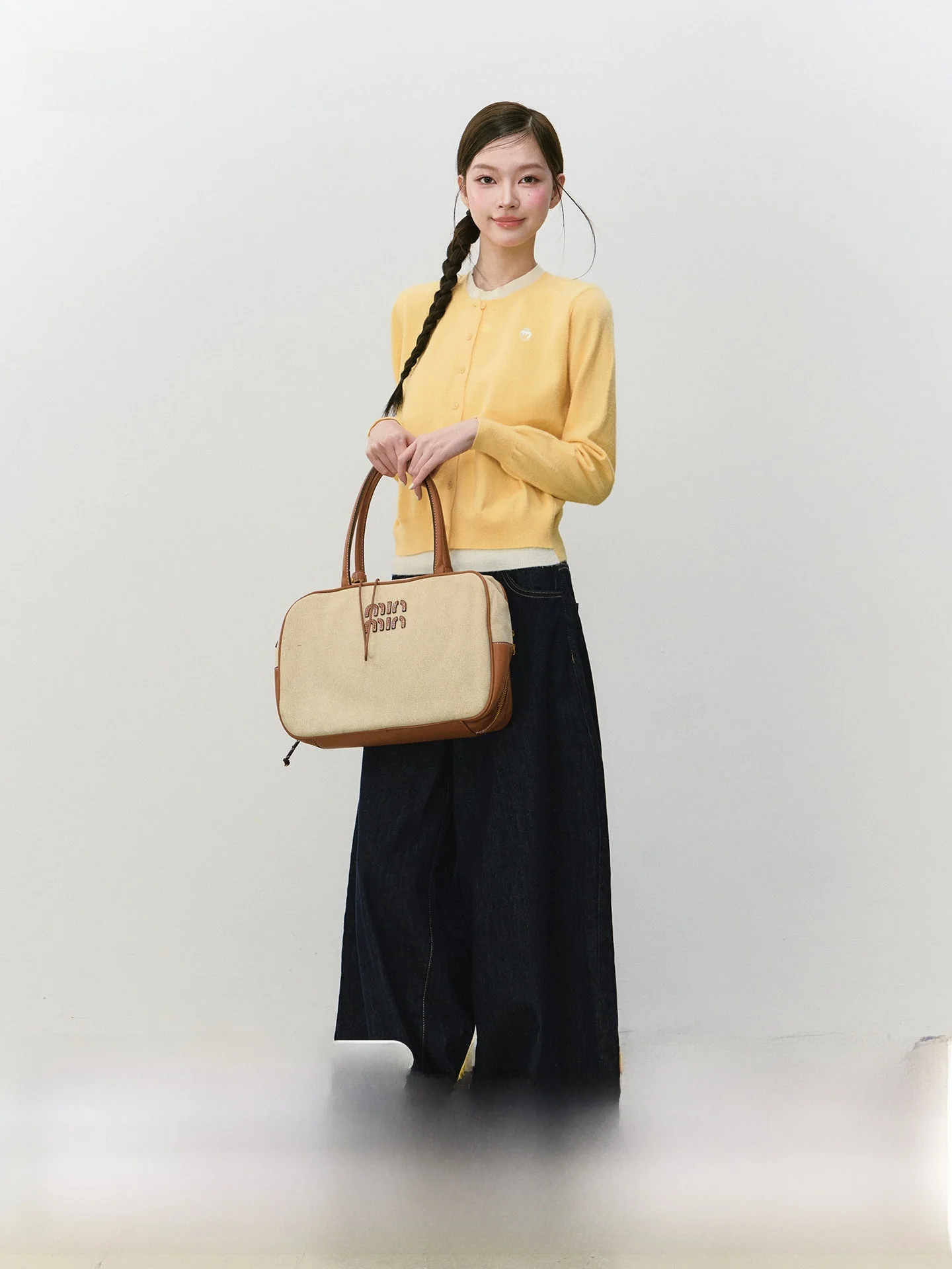 

Джинсы Iceeyy с высокой талией, прямые, из денима оригинального цвета, в американском ретро-стиле, универсальные, свободные, повседневные, широкие, в пол, W...