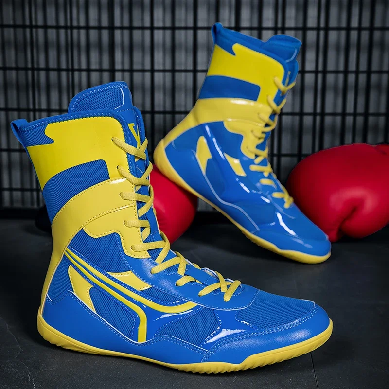 2026 Classic Brand Comfortable Anti Slip Wrestling Sneaker Designer High Top Boxing Fighting Boots Plus Size Boxing Trainer Snea