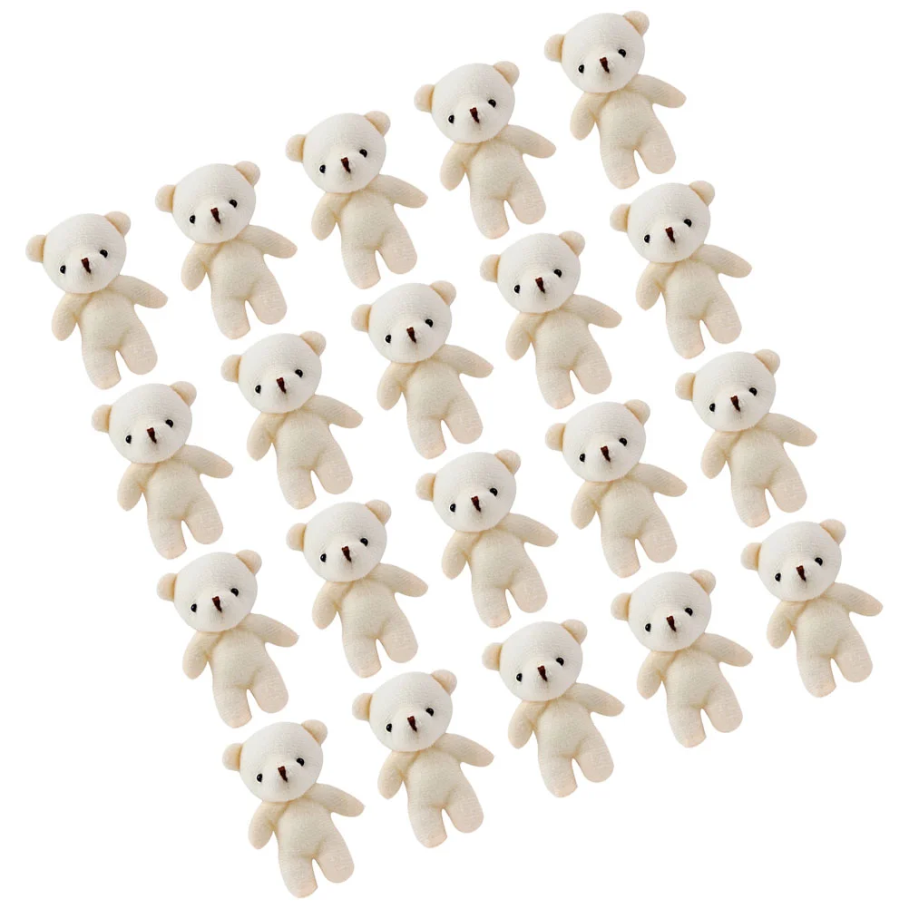 Ijsbeer Handpop Mini Kinderspeelgoed Mooie kleine beren Beige Draagbare beeldjes Peuter Baby