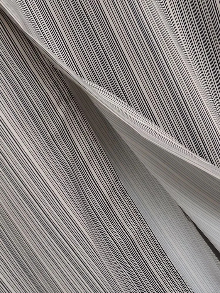 TFAFXY 2025 Abito casual chic da donna estivo Abito lungo con volant a righe Abito lungo da festa di nuova moda