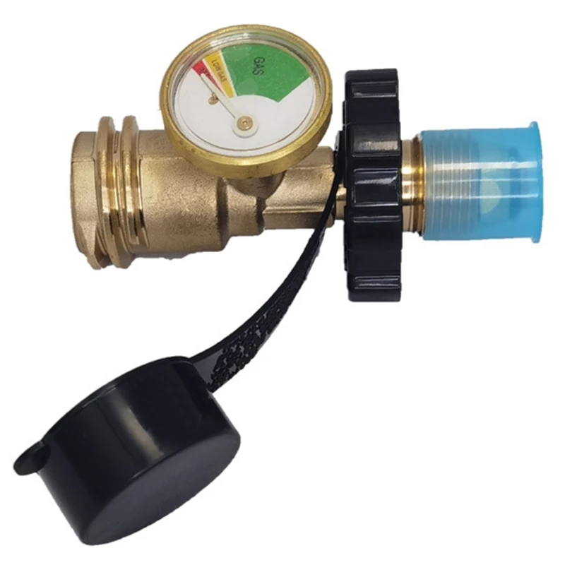 Easy Installation Propane Gauge for 5-100LB Tanks Ensuring Safety Leak Detection DropShipping