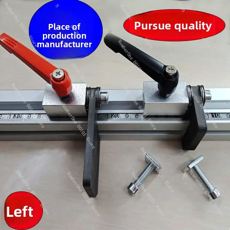 Table Saw Woodworking Push Table Saw Backing Ruler Row Drill Flip Positioning Backing Ruler Cutting Machine Positioning Backing