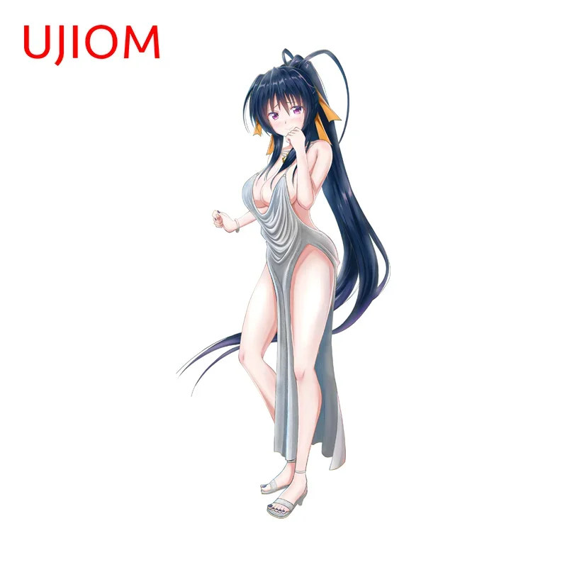 UJIOM Seductive Himejima Akeno Standing Posture Wall Sticker Trendy Eye Catching Vinly Decal Novelty Kitchen Wardrobe Decor