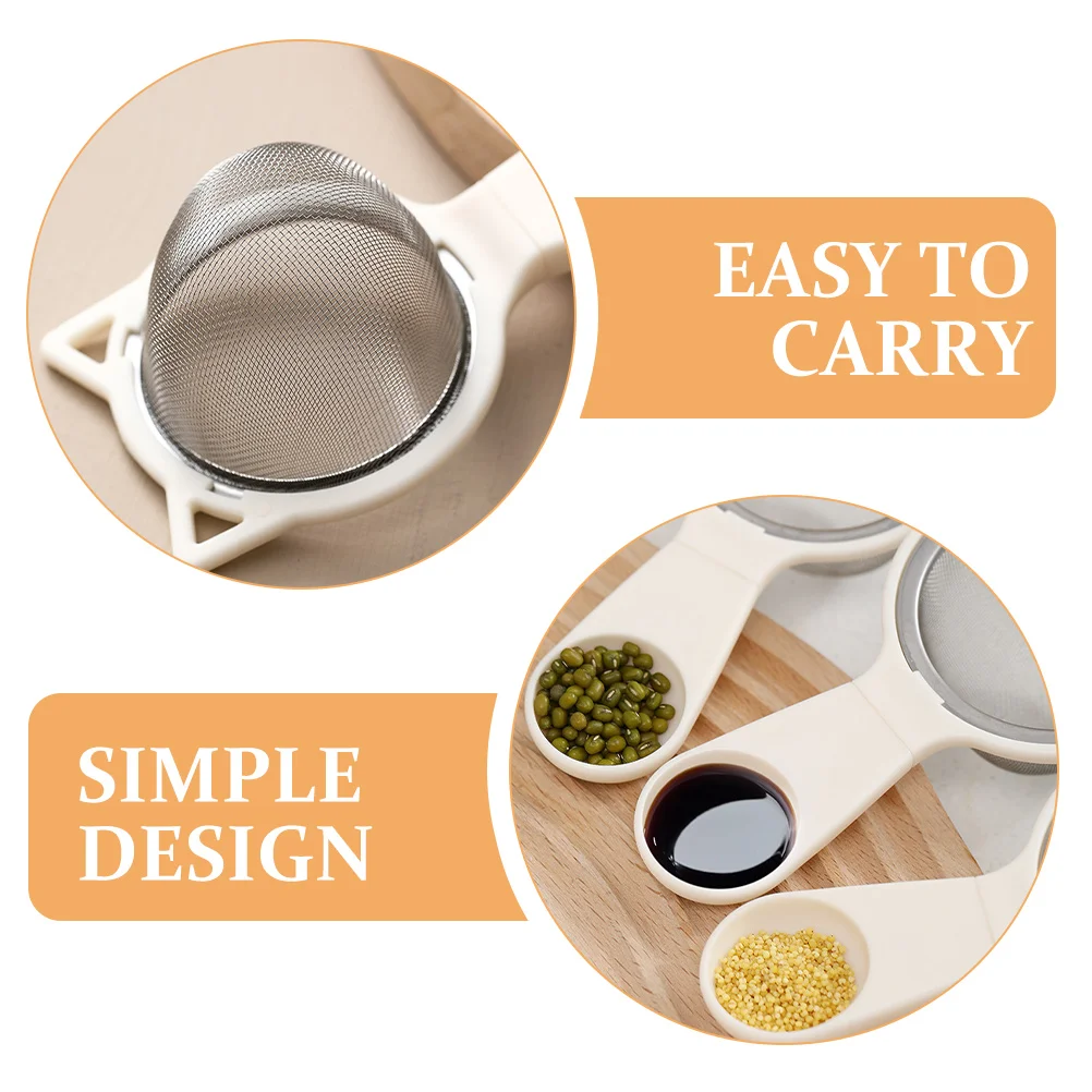 

2pcs Oil Residue Filter Kitchen Strainer Spoon Household Filtering Ladle For Juice Soy Milk Grease Trap Hot Pot Cooking