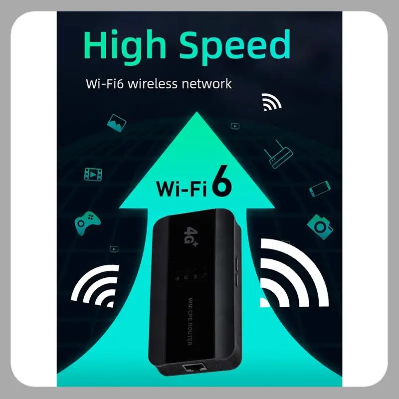 

A46U Новый 4G Mifis Wi-Fi 6 Маршрутизатор Портативный Wi-Fi с беспроводным портом Lan Wi-Fi Маршрутизатор Мини CPE Открытая точка доступа Карманный Mifi