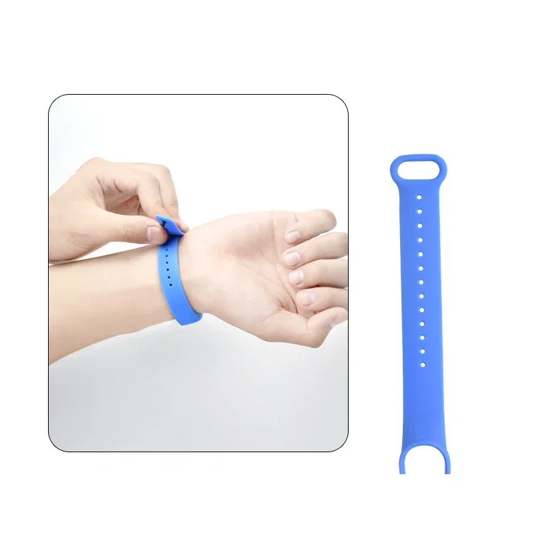 Silicone Watch Strap For Xiaomi Mi Band 7 6 5 4 3 Wristband Bracelet Wrist Straps MiBand 3/4 band5 band6 Smartwatch Accessories