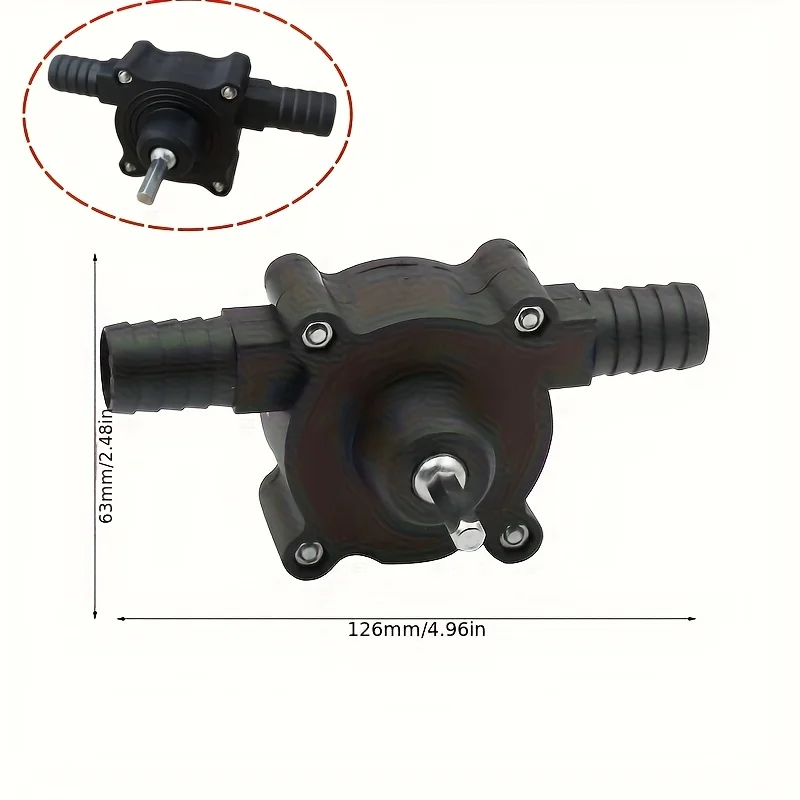 Electric Drill Pump Diesel Oil Fluid Water Pump Home Garden Outdoor Tool Portable Mini Hand Self-priming Liquid Transfer Pumps