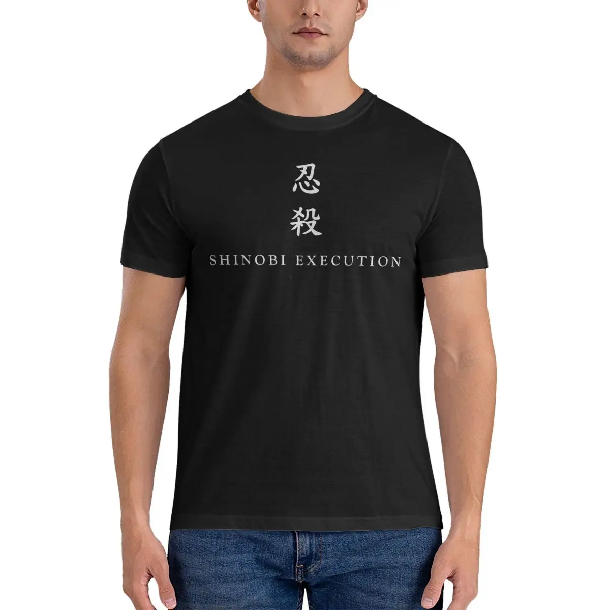 Vintage Shinobi Execution T-Shirt for Men Crewneck Cotton T Shirts Sekiro Short Sleeve Tee Shirt Summer Clothes