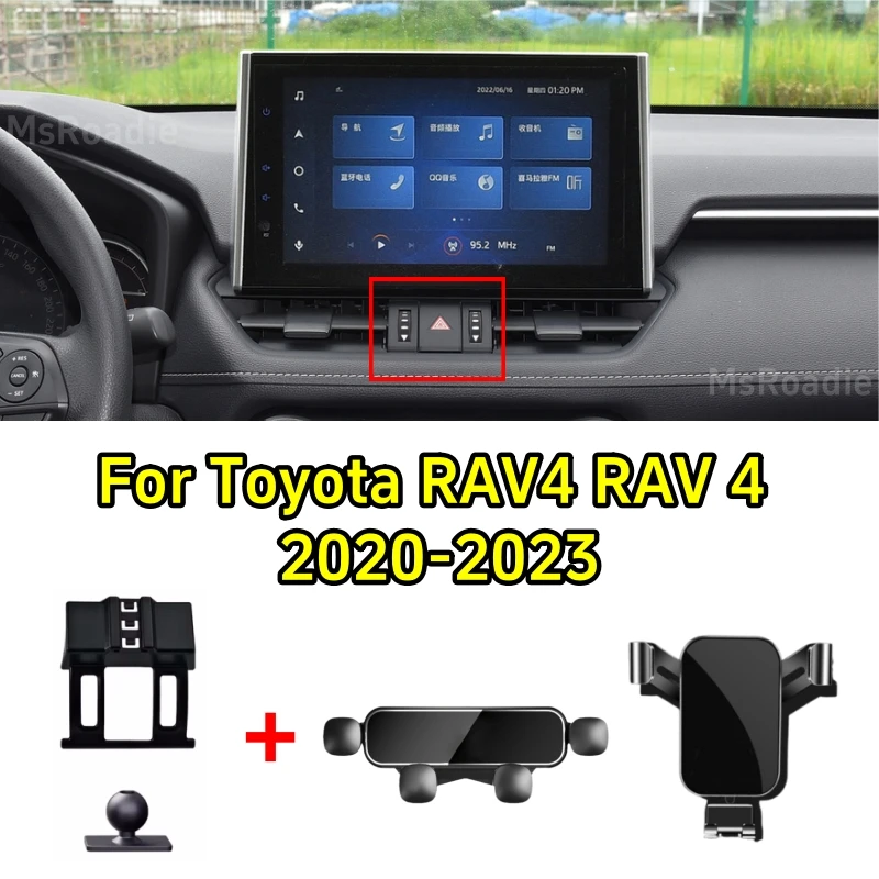 Per Toyota RAV4 RAV 4 2020 2021 2022 2023 supporto per telefono per auto supporto per telefono a gravità supporto per presa d\'aria staffa fissa