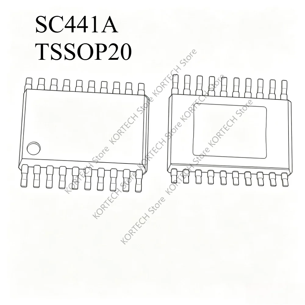 5pcs SC441ATETRT SC441A TSSOP20 For Ford Maverick instrument black screen vulnerable electronic IC chip module Computer chip