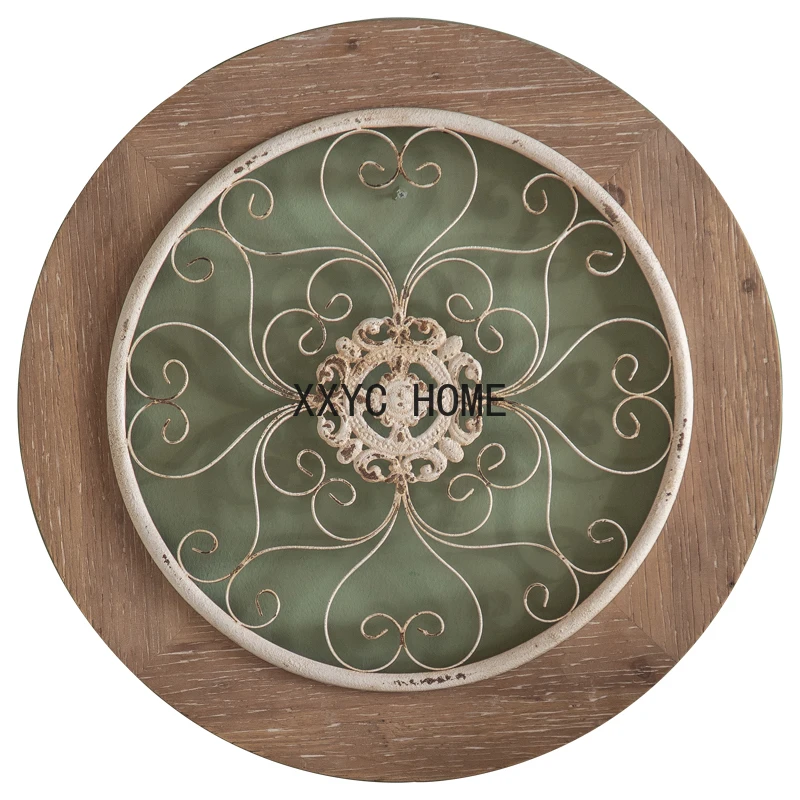 

Home Soft Wall Decoration round Retro Wrought Iron Broken
