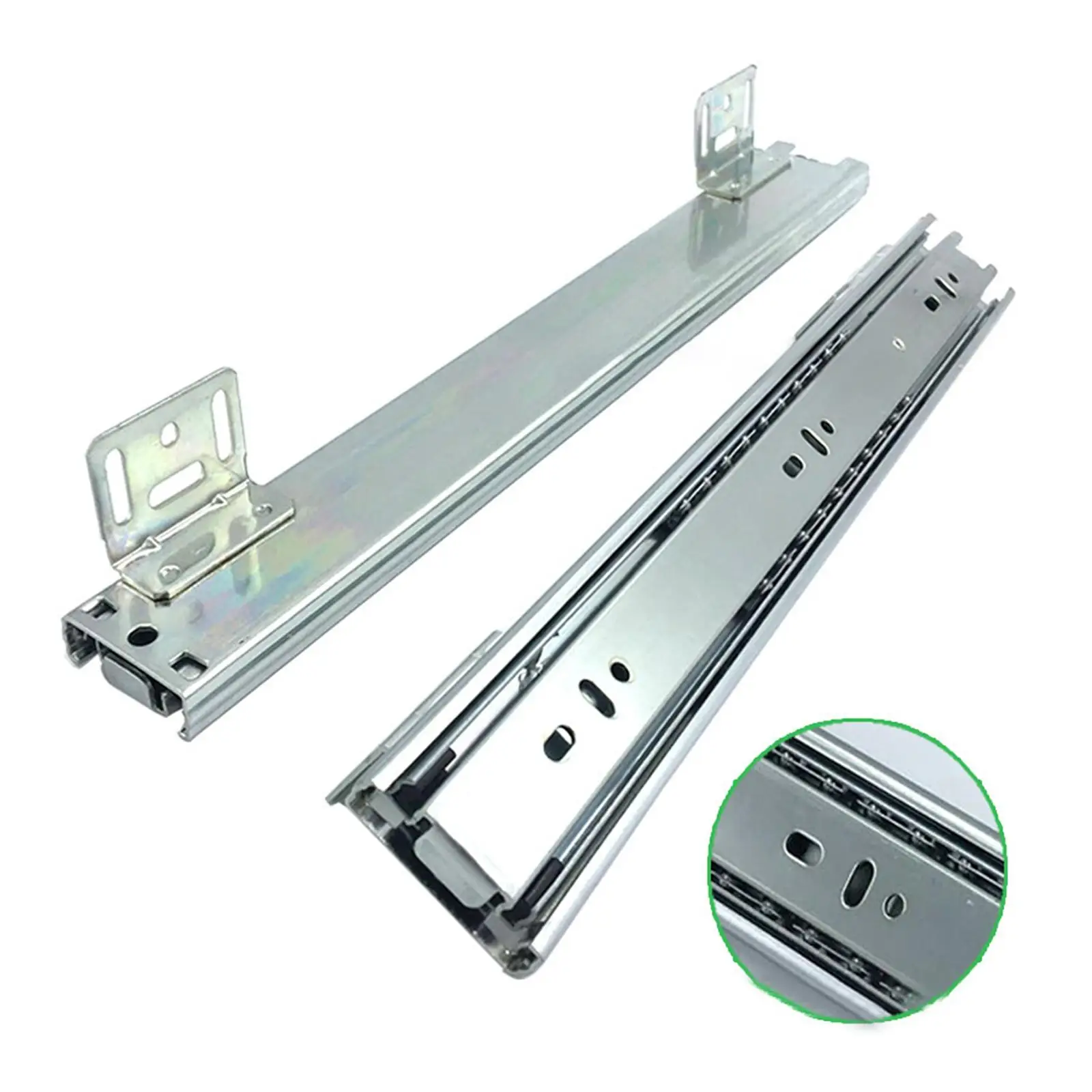 2Pcs 14 inch Drawer Slides 100lb Capacity Guide Glides 14 inch Drawer Runners for Furniture Sliding Shelf Drawer