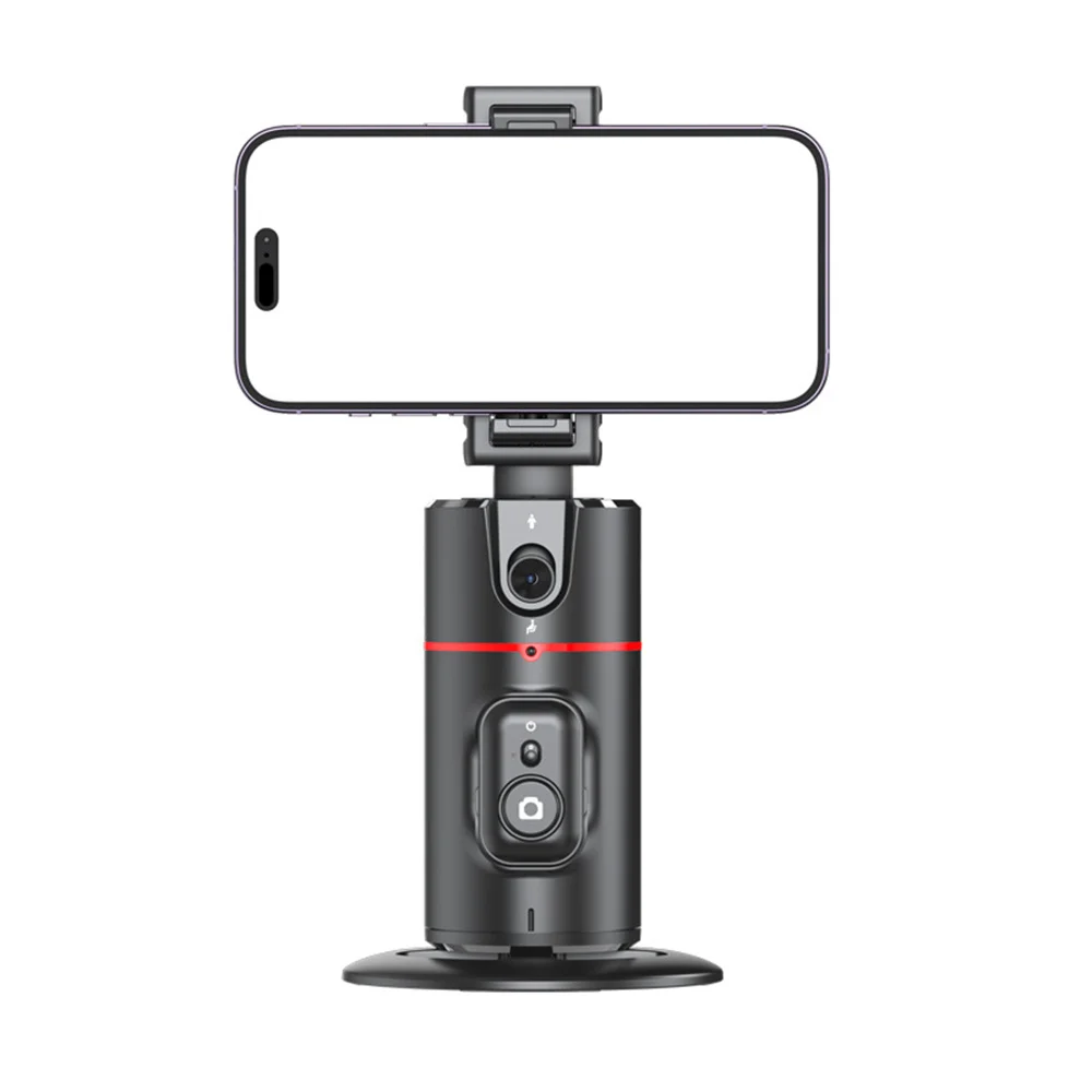 P02 360 Rotation Gimbal Stabilizer Follow-up Selfie Desktop Face Tracking Gimbal for Tiktok Smartphone Live with Remote Shutter