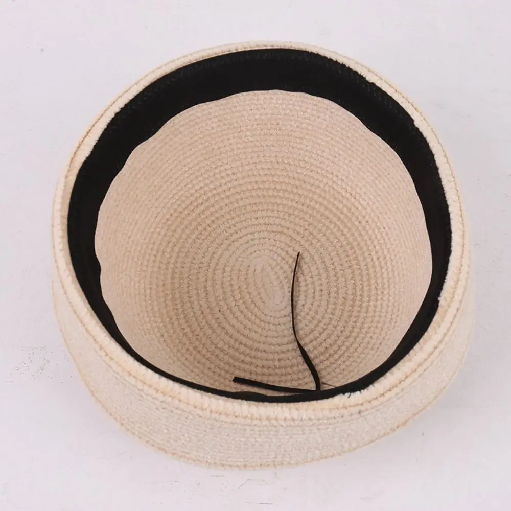 Modischer französischer Chenille-Pillbox-Hut, Fedora, Tränenform-Beret, eleganter, vielseitiger Medikamentenbox-Hut für Cocktail-Events – Detail 2