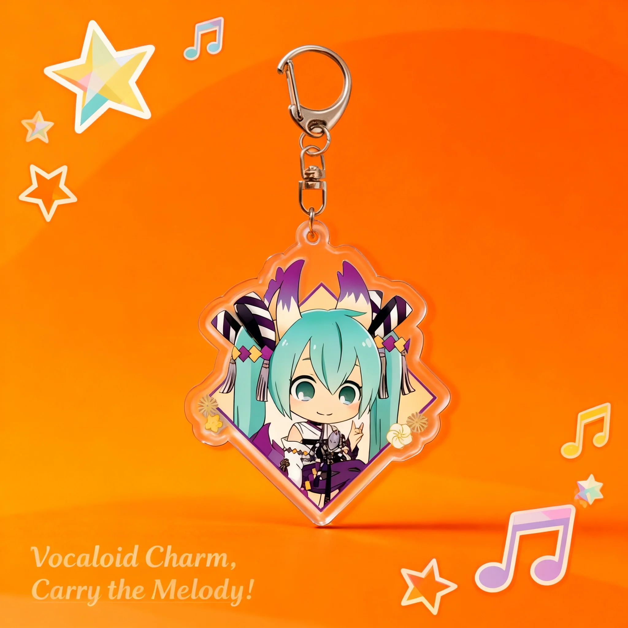 

Hatsune Miku Cartoon Keychain Acrylic Keychain Hatsune Miku Kasane Teto Layered Design Anime Keychain Cute Keychain Kawaii