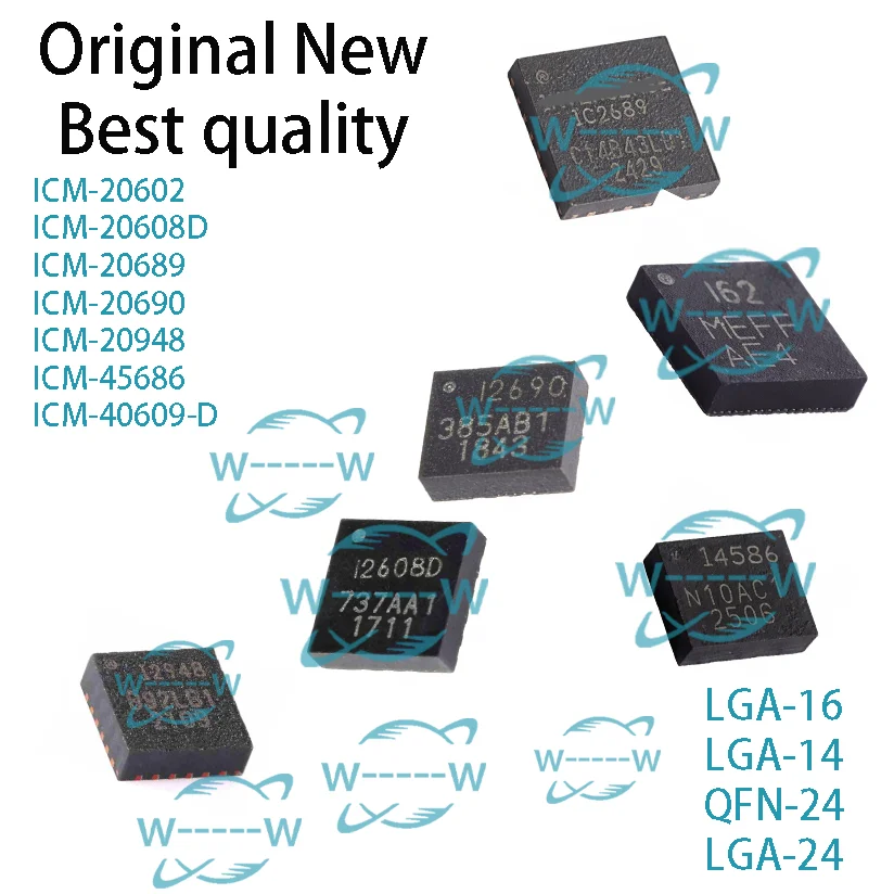 2-10PCS) ICM-20602 ICM-20608D ICM-20689 ICM-20690 ICM-20948 ICM-45686 ICM-40609-D I62 I2608D IC2689 I2690 I2948 I4586 I469D CHIP