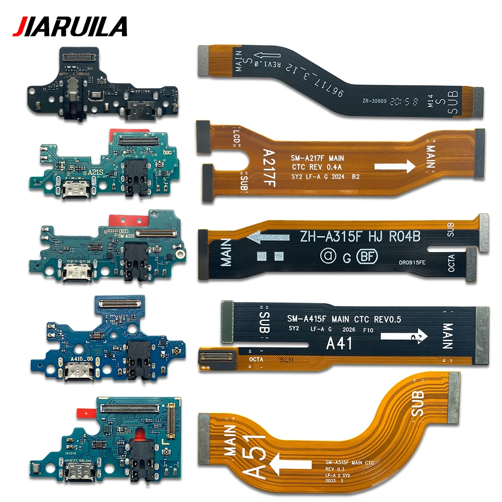 USB Port Charger Dock Plug Main Board Motherboard Connector Charging Flex Microphone Board For Samsung A11 A21 A31 A41 A51 A71