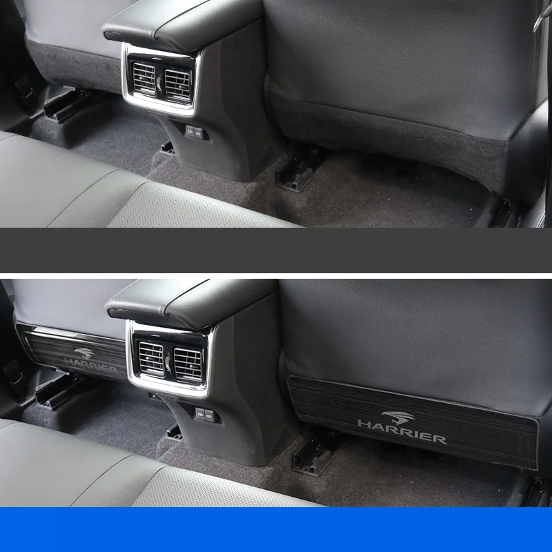 For Toyota Harrier Venza XU80 2020-2022 Seat Kick Pad Rear Stainless Steel Guard Plate Modified Decorative Supplies high quality