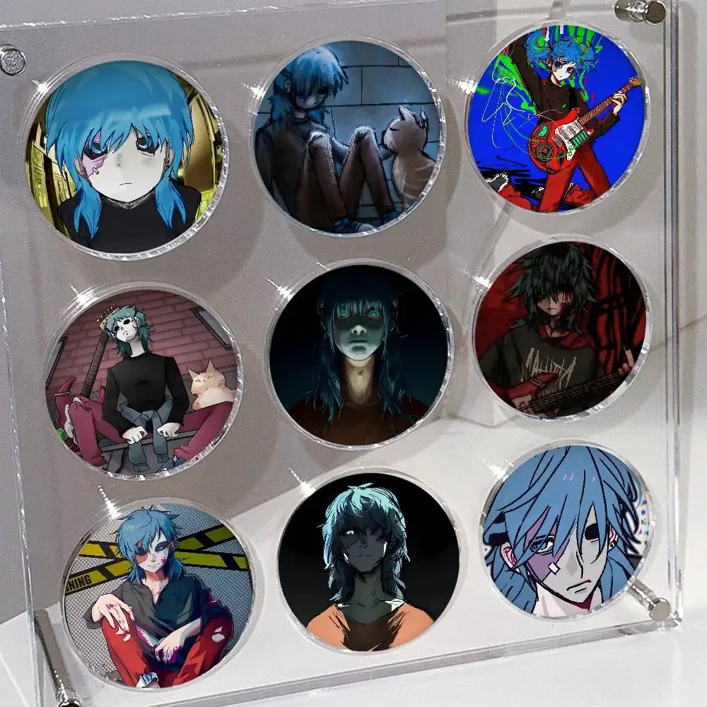Game Anime S-Sally F-Face Manga Badges 25 32 44 58 75 mm Round Cosplay Pin Bag Decor Fans Collect Friends Gifts Brooch Souvenir