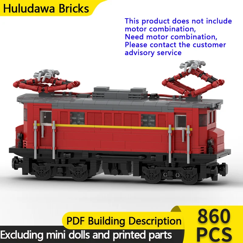 

City Car Model MOC Building Bricks Railway Baureihe 1245 Locomotive Modular Technology Gifts Holiday Assemble Children Toys Suit