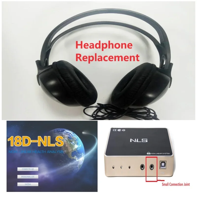 

Aux 3.5 Small Plug Headphone Earphone Headset Replacement for 18D 17D 25D 4025 HUNTER CELL NLS Diagnostic Body Health Analyzer