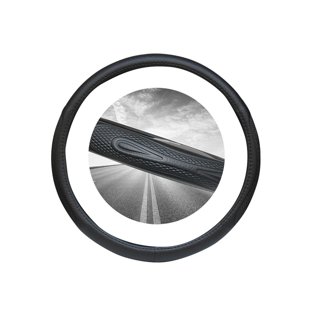 

Artificial Truck Steering Wheel Cover Breathable Anti-slip Truck Protector Wheel Sleeve Cover Wheel Sleeve Protector (42