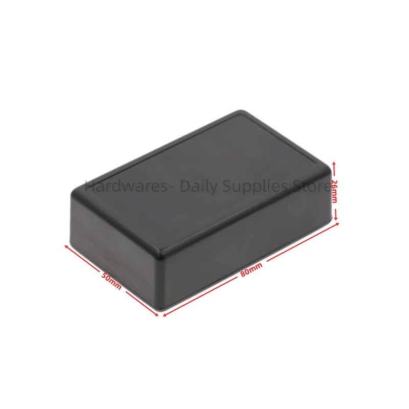 1pcs Plastic power supply screwless switch box, electronic junction box, instrument button control box 80x50x26mm