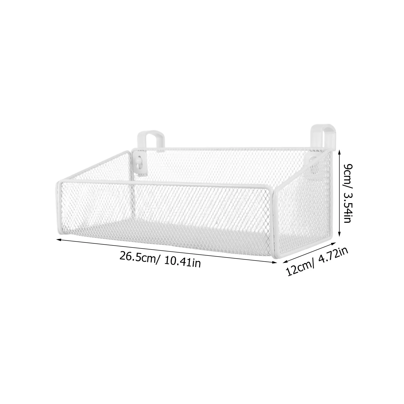 Metal Hanging Basket for Bedside Dormitory Wall Mounted Storage Organizer Space Saving Clutter Shelf Alternative Easy