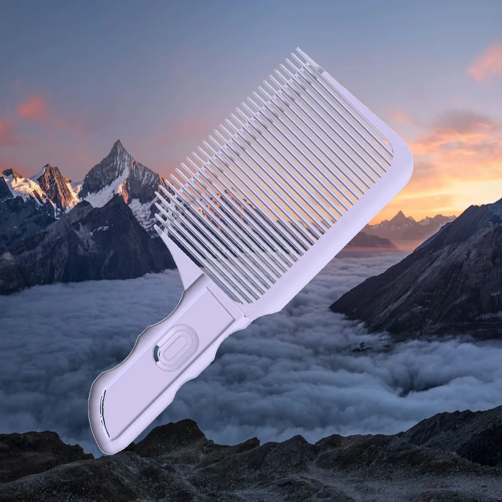 Curved Positioning Comb Haircut Clip Comb for Stylists Hairdressing Tool