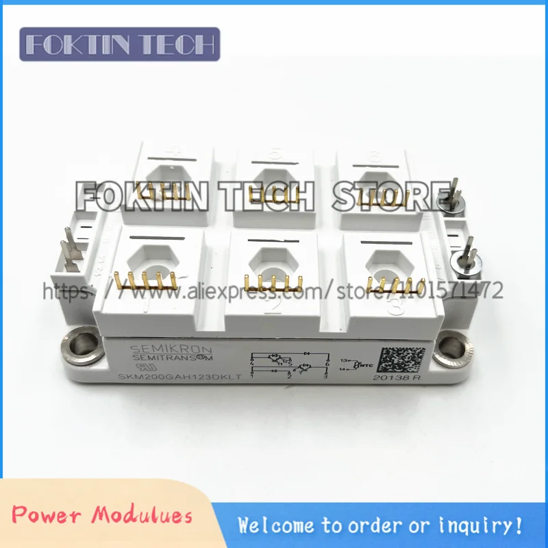 

New SKM200GAH123DKLT SKM200GAH126DKLT SKM200GAH126DKL SKM200GAH123DKL IGBT Power Module