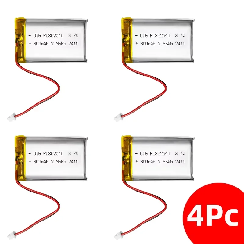 Heltec 3.7V LiPo Batterij 800mAh 3000mAh SH1.25 Connector voor LoRa 32 V3 V4 T114 Wireless Stick Meshtastic Meshcore Node Kit