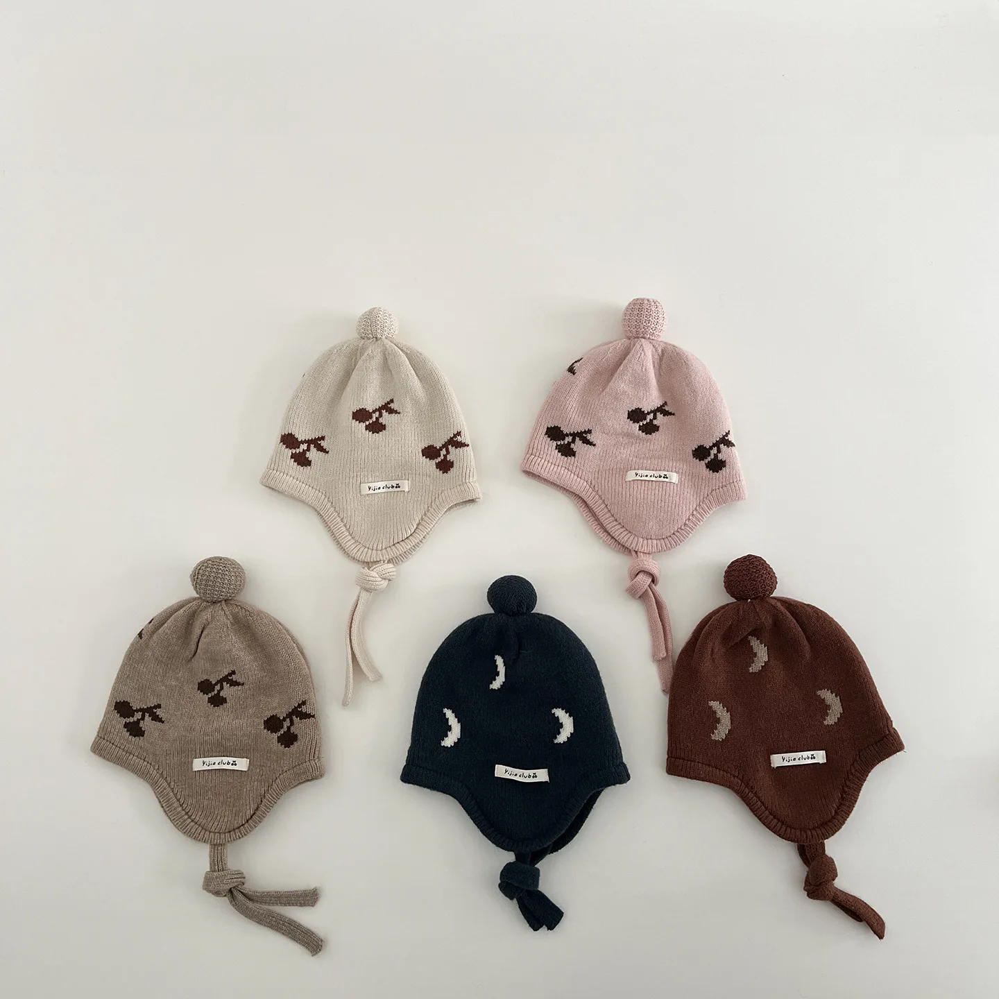 

Kids Knitted Hat 2025 Winter New Children's Hats Go Out Knitted Warm Baby Wind-proof Ear Protection Hats