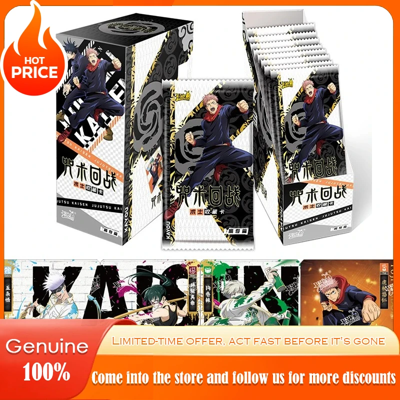 

Genuine KAYOU Jujutsu Kaisen Card Advanced Chapter Gojo Satoru Fushiguro Megumi Itadori Yuji Warlock BP Anime Collection Cards