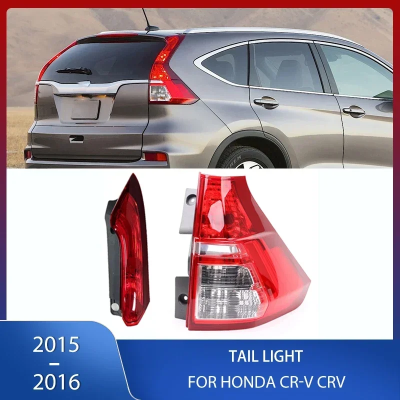 Car Rear Bumper Tail Light Stop Brake Lamp No Bulb Red Siganl DRL Parking Reverse Taillight For HONDA CR-V CRV 2015 2016