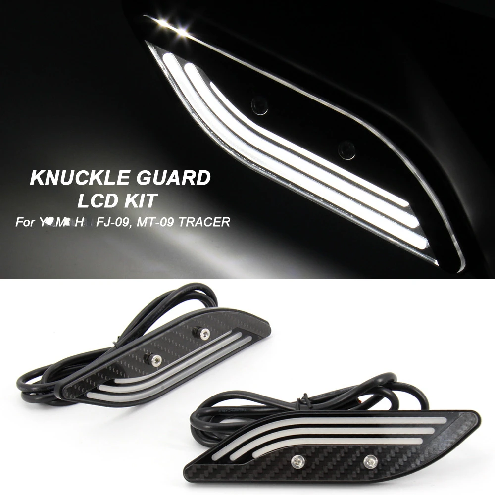 

Suitable for Y*m*h* MT09 MT-09 TR*CER 14-17 Hand Guard Decorative Turn Signal LED