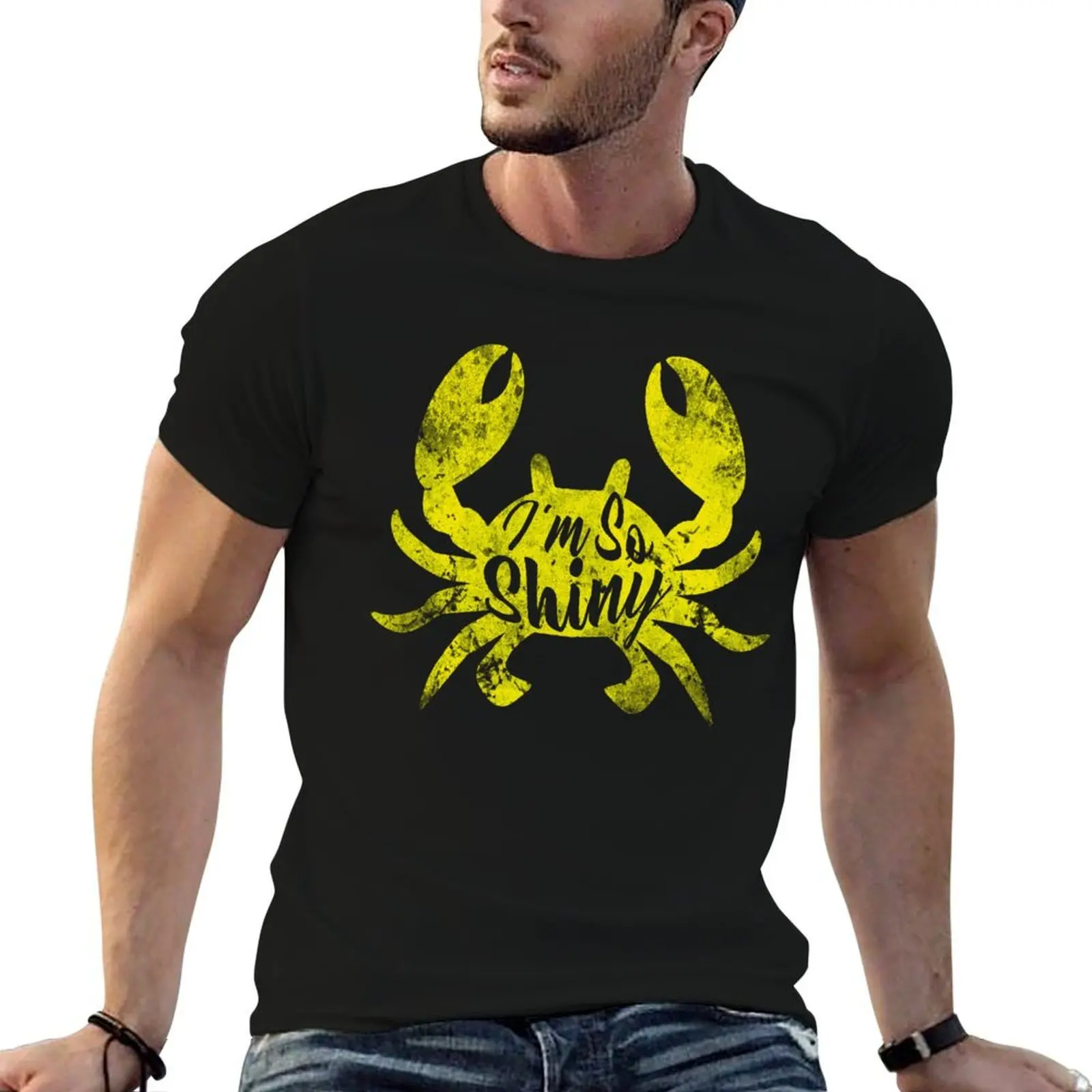 

Funny Crab product I'm So Shiny Beachcomber Gifts Movie Line design T-Shirt anime tshirt T-Shirt