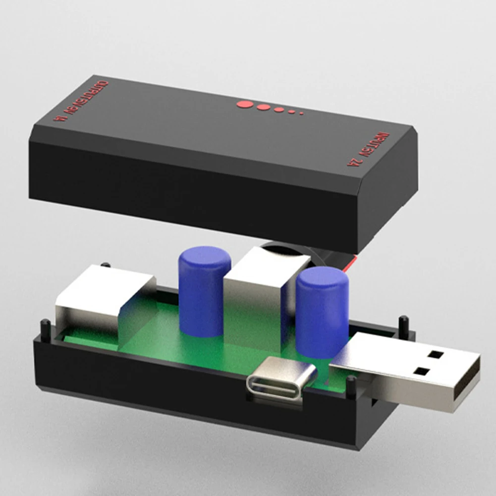 DC5V 2A Fan Speed Controller with Switch Dual USB Output 5W for Laptop Cooling and Adjustable Fan Speed Control