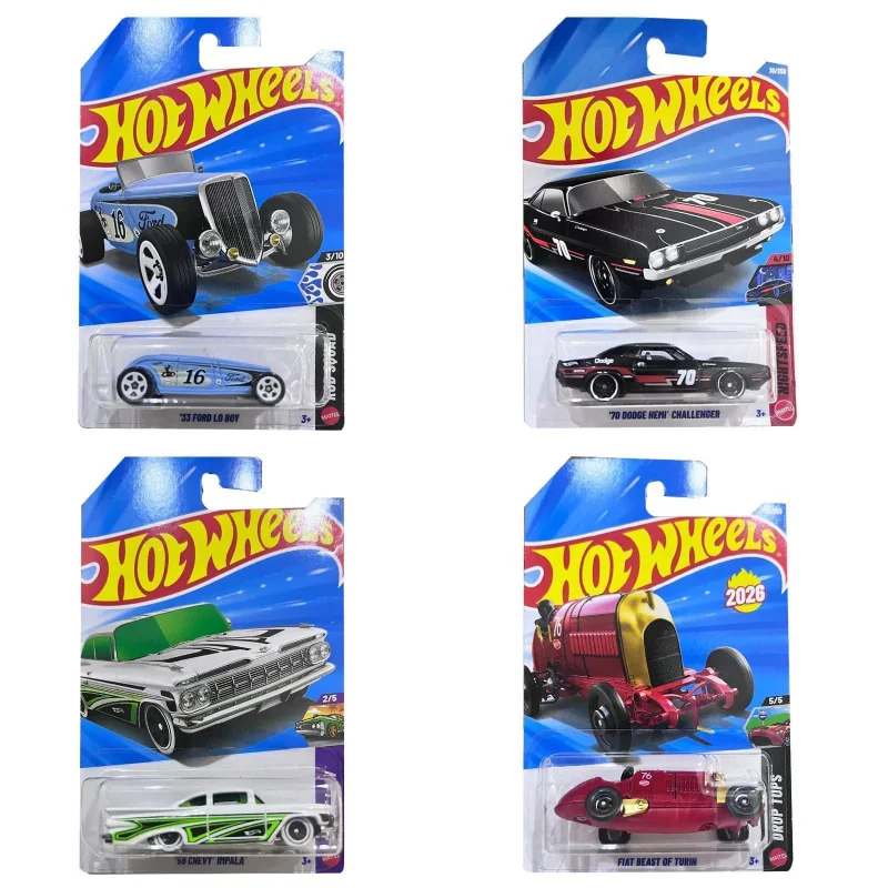 

New 2026 G Hot Wheels Alloy Diecast Toy Cars F1 Mclaren Ford Mustang Mach Bugatti Collectible Vehicle Models Boys Birthday Gift