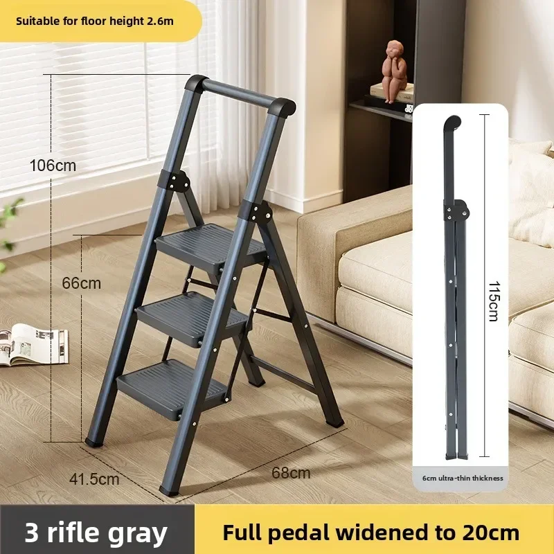 Thickened A Frame Portable Step Ladder Ladder for Home Free Shipping Household Folding Telescoping Ladder Indoor Multi Purpose view 6