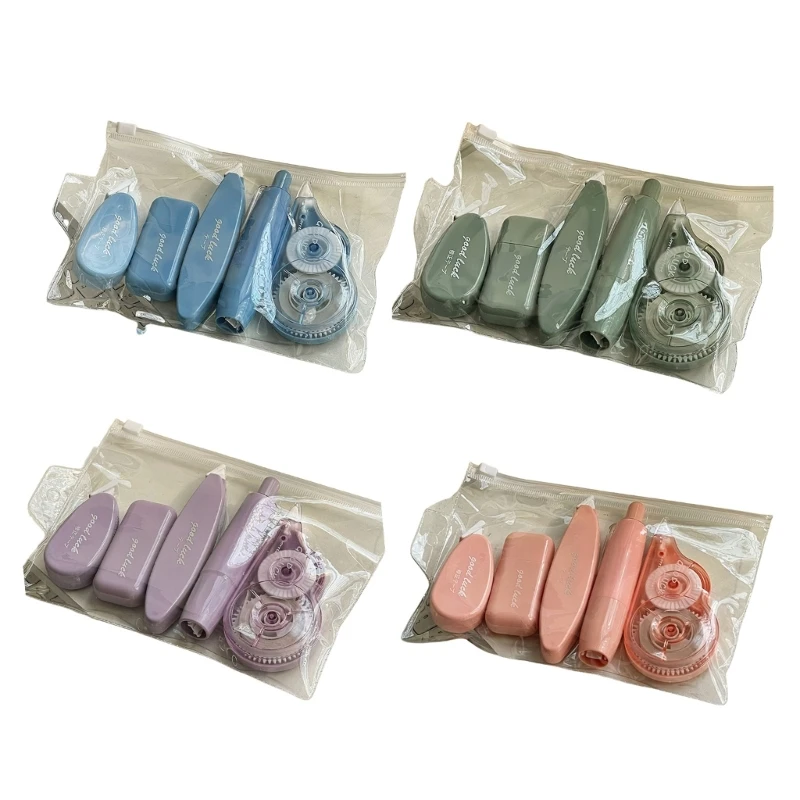 5 Pcs Creative Correction Belt White Out Correction Tape Rollers for School