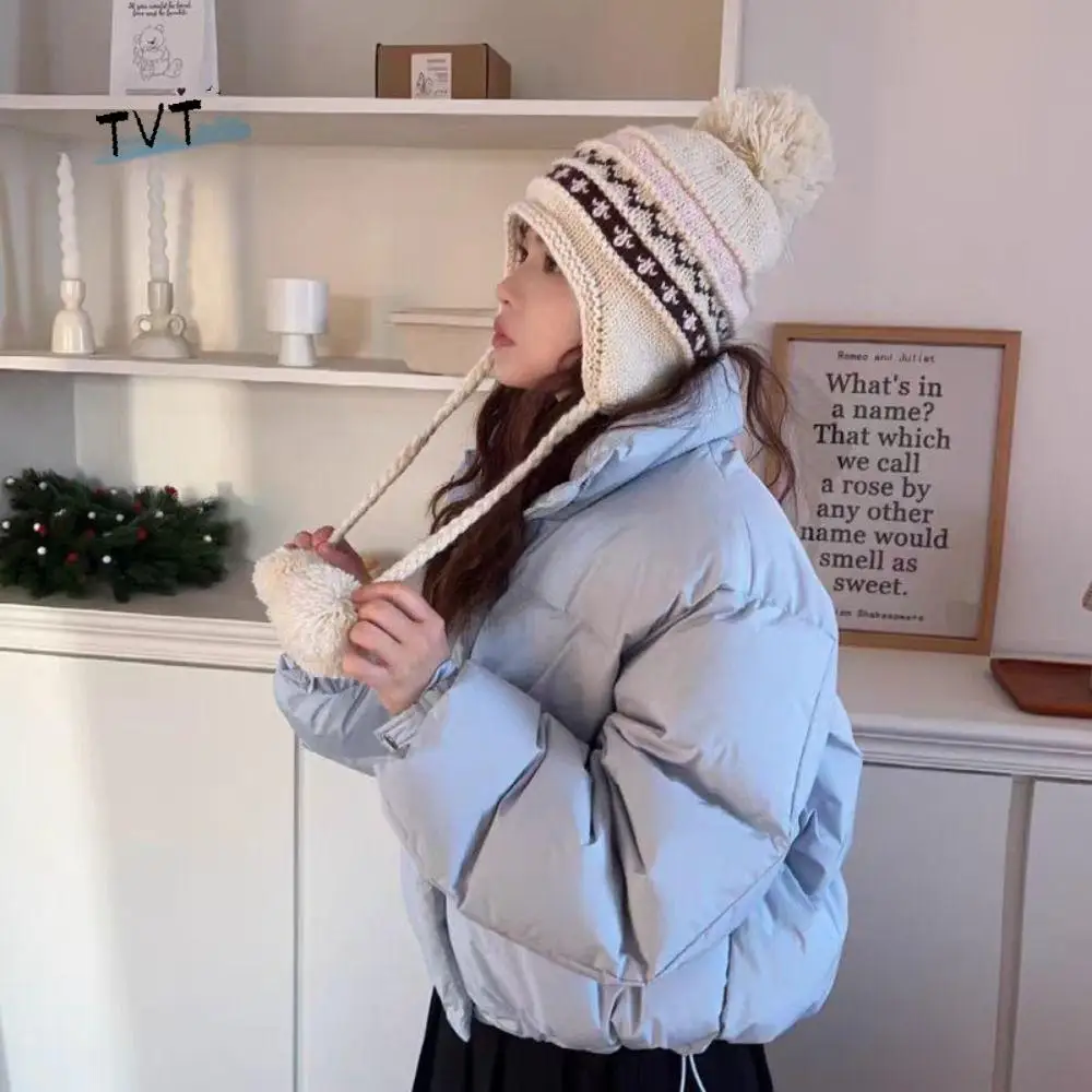 عارضة الدافئة الجاكار محبوك قبعة الصوف المطبوعة معرض جزيرة نمط بيني خمر الكورية ليو فنغ قبعة الخريف