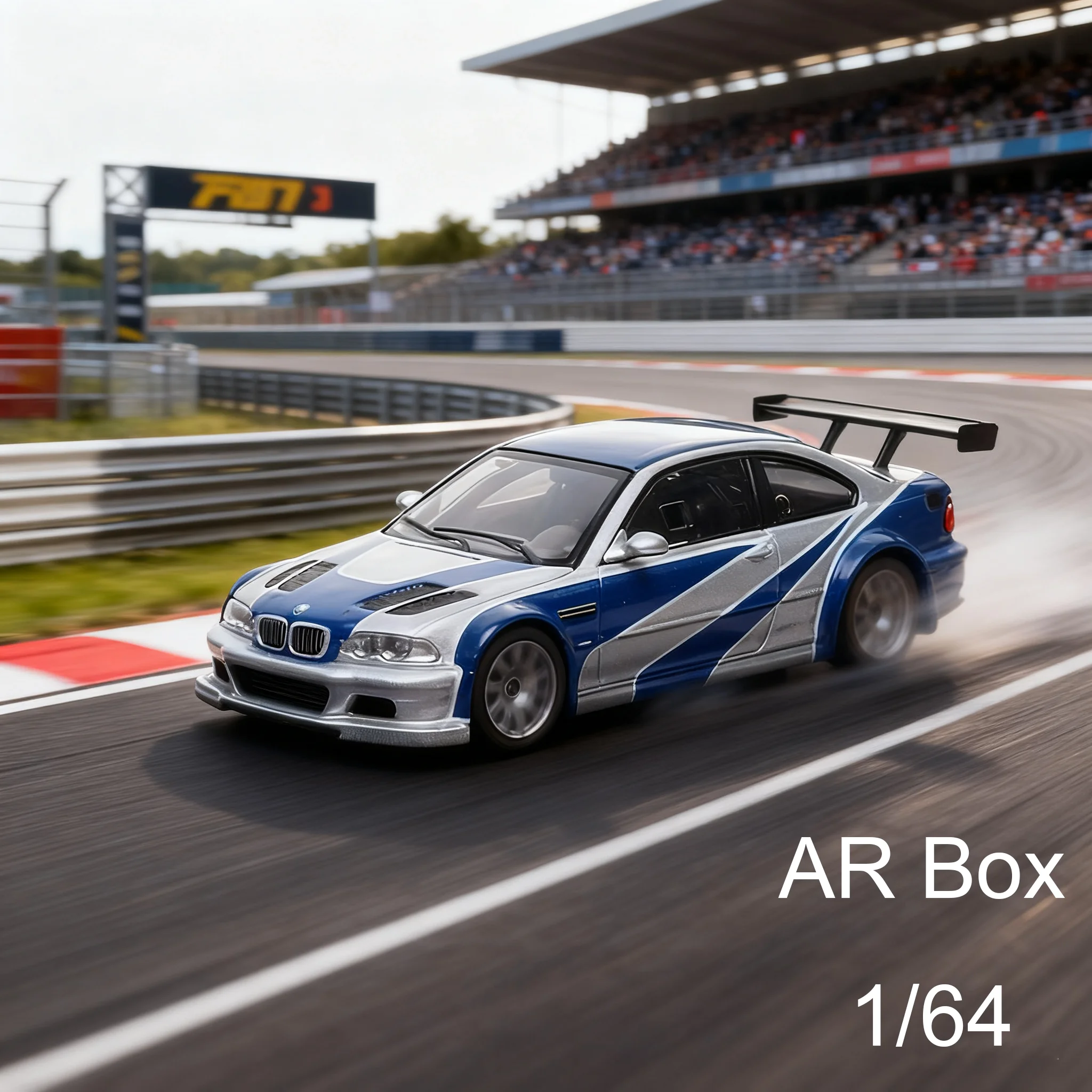 

AR box 1:64 BMW M3 GTR Top Gear Ultimate Edition - Realistic Alloy Car Model Collection Gift