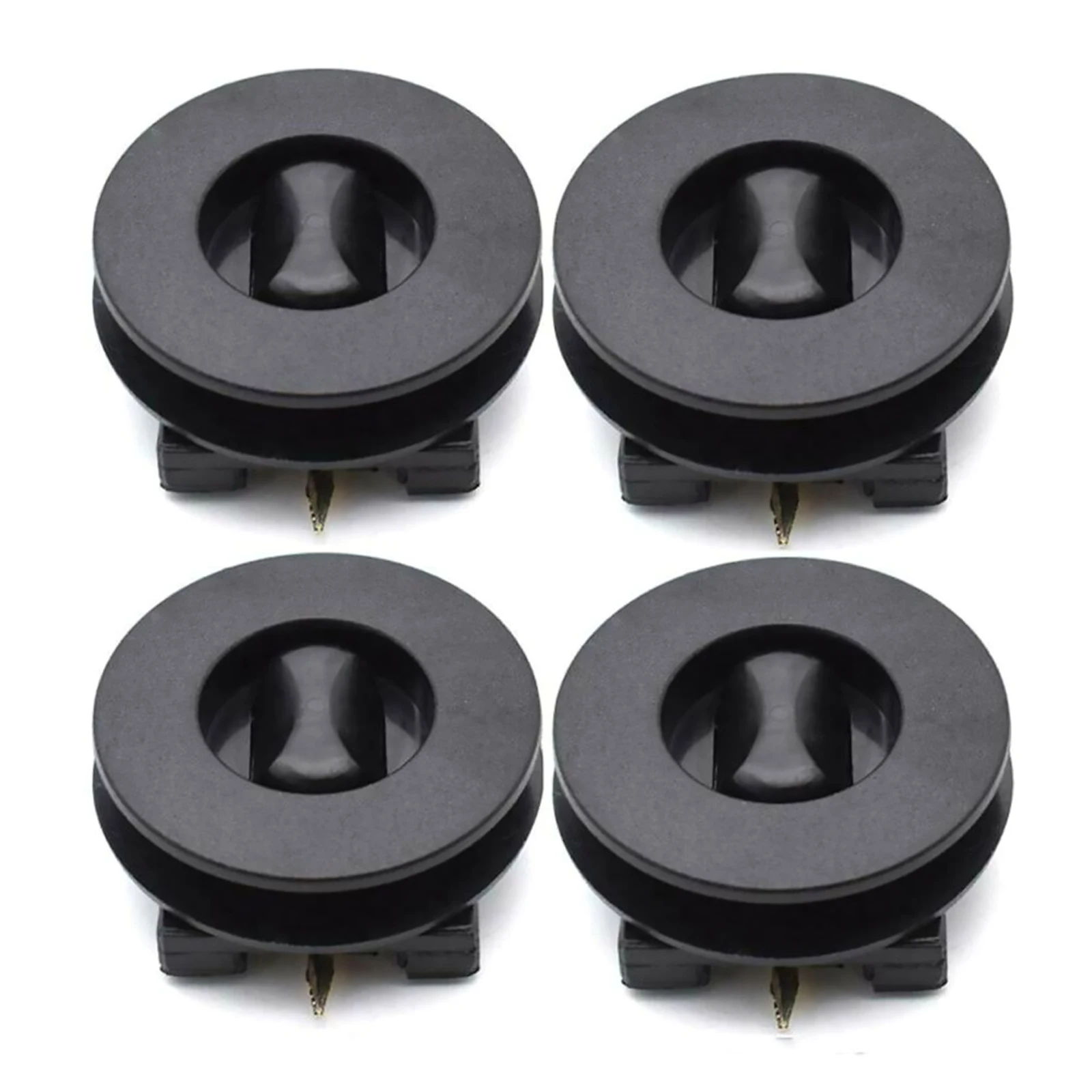 4Pcs Universal Car Floor Mounting Points Carpet Mat Mats Clips Fixing Grip Clamps Black Anti-Slip Floor Holder Sleeves Accessory