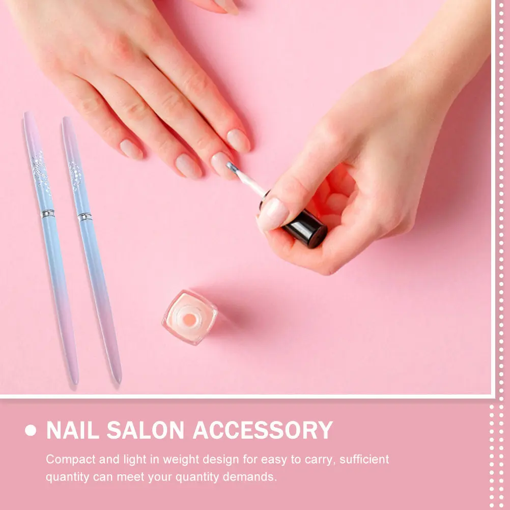 Nail Art Brush Set 4 Piece Smooth Handle Gel Painting Drawing Tools for DIY Salon Manicure